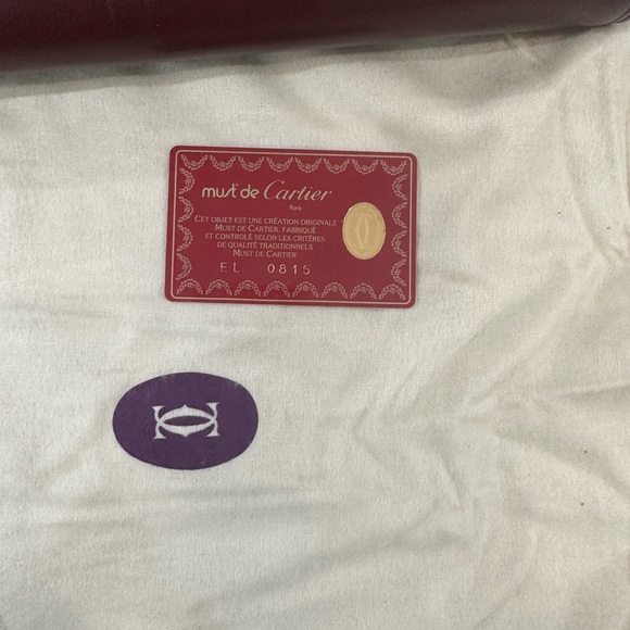 INSANE vintage Cartier bag shoulder bag with chain dust bag authenticity card - Picture 7 of 12